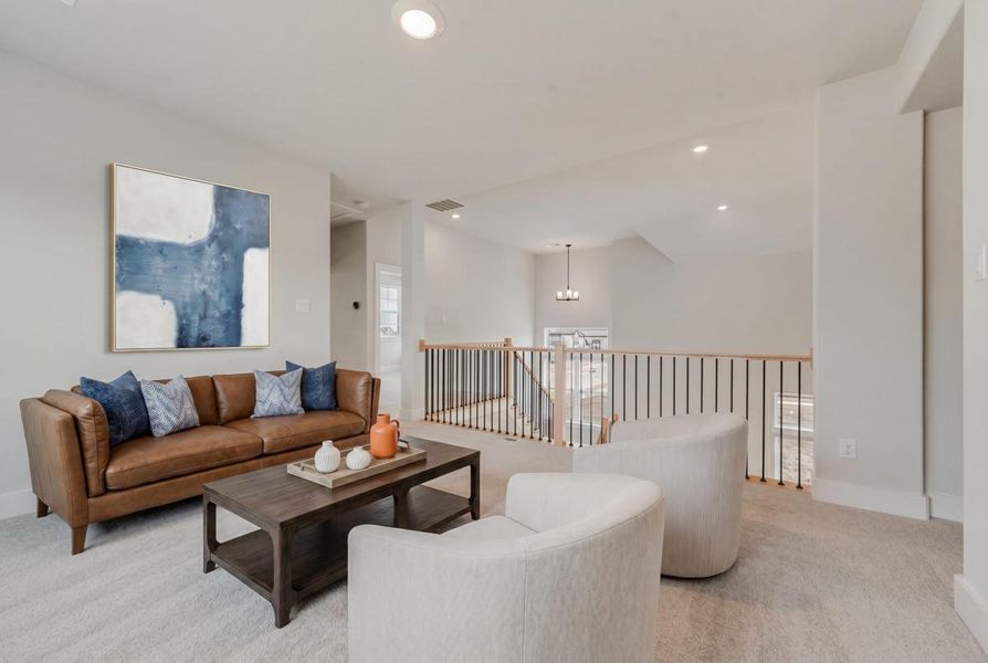 Furnished interior view inside a new home in Edgewater, Fate (Image 14).