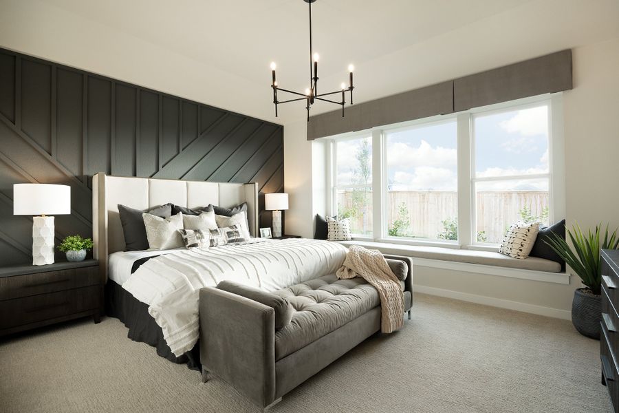 Representative furnished interior of a home built from the Upton by Scott Felder Homes in Flora, Hutto (Image 9).