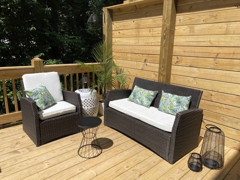 Exterior details and patio area of a home in The Grove at Kennesaw Farms, Gallatin (Image 2). Exterior details and patio area of a home in The Grove at Kennesaw Farms, Gallatin (Image 2).