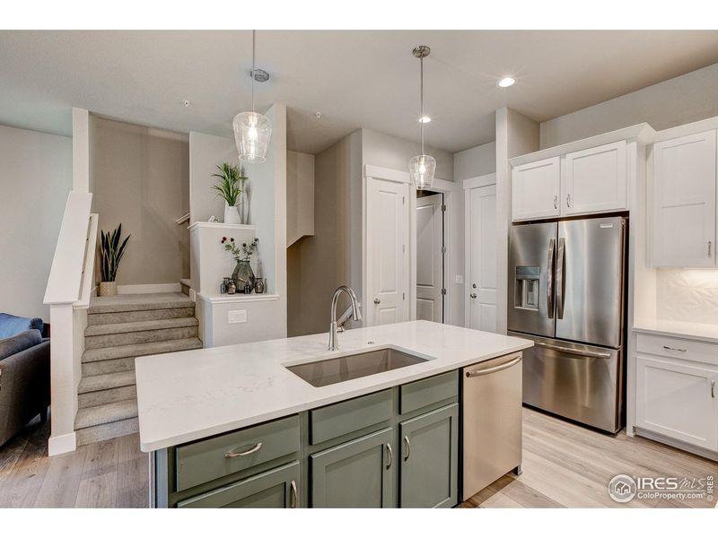 Furnished interior view inside a new home in Highlands at Fox Hill - The Towns, Longmont (Image 25).