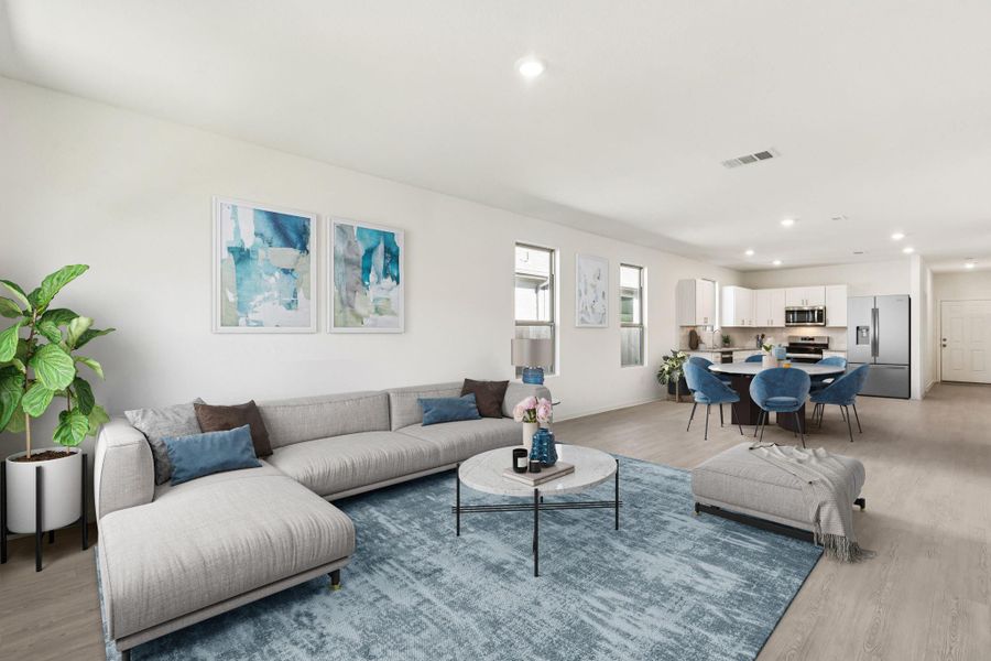 Furnished interior view inside a new home in Mavera, Conroe (Image 12).