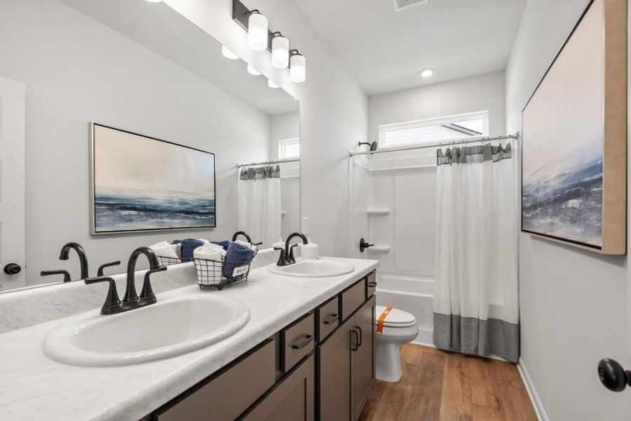 Furnished interior view inside a new home in The Stiles, Cartersville (Image 10).