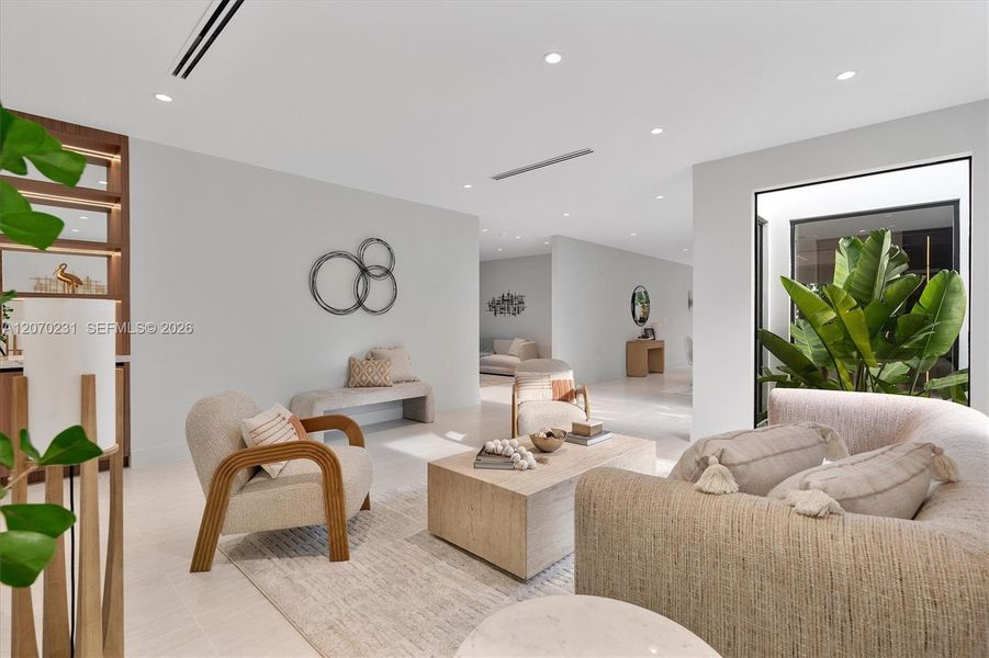Furnished interior view inside a new home in , Miami (Image 8).