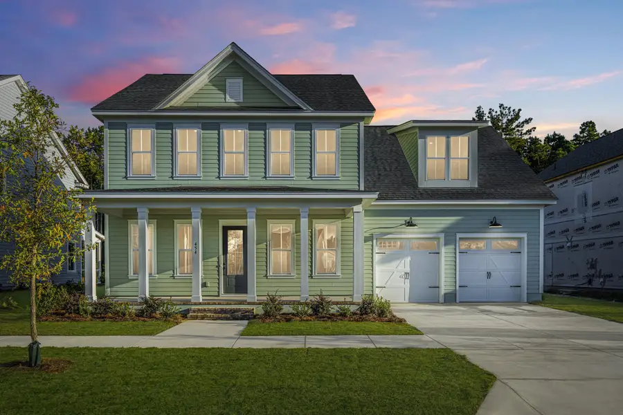Representative exterior photo of a completed home built from the Hampton by Homes by Dickerson in Nexton, Summerville, SC (Image 2). Representative exterior photo of a completed home built from the Hampton by Homes by Dickerson in Nexton, Summerville, SC (Image 2).