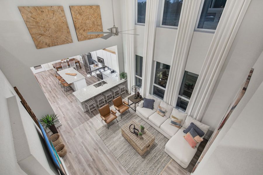 Representative furnished interior of a home built from the Powell by Chesmar Homes in Buffalo Crossing, Cibolo (Image 20).