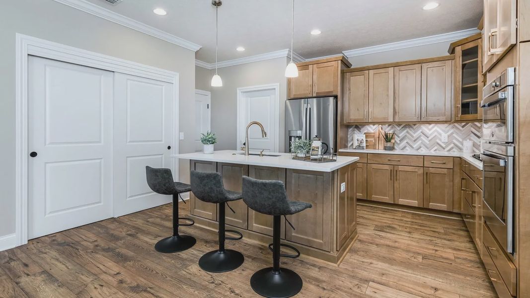 Representative furnished interior of a home built from the Capri by Epcon Communities in The Courtyards at Oak Grove, Durham (Image 17).