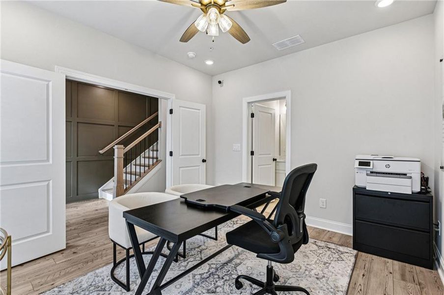 Furnished interior view inside a new home in Byers Park, Alpharetta (Image 39).