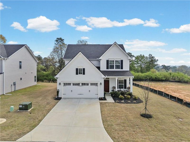 Front exterior of a new home in , Calhoun, GA, highlighting curb appeal (Image 28).