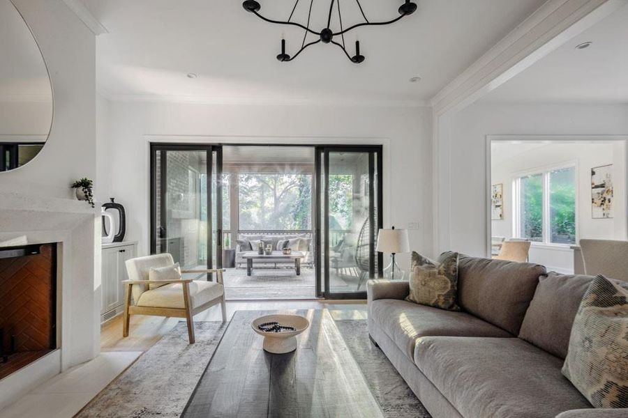 Furnished interior view inside a new home in , Atlanta (Image 14).