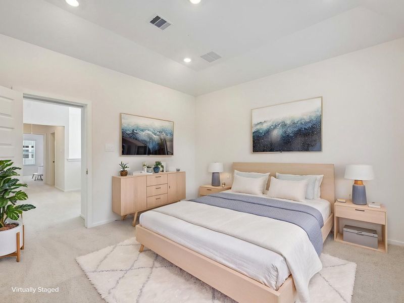 Furnished interior view inside a new home in Pinewood Trails - City Series, Atascocita (Image 9).