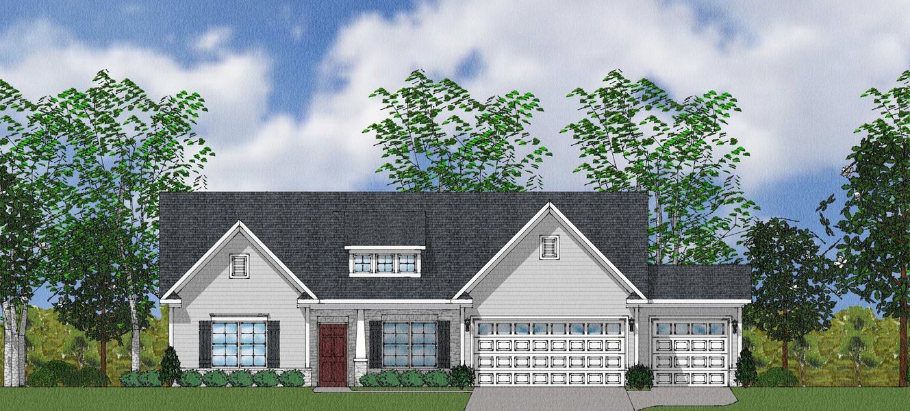 Representative exterior photo of a completed home built from the Callista - Winsome Collection by Mungo Homes in Cadence, Greensboro, NC (Image 7). Representative exterior photo of a completed home built from the Callista - Winsome Collection by Mungo Homes in Cadence, Greensboro, NC (Image 7).