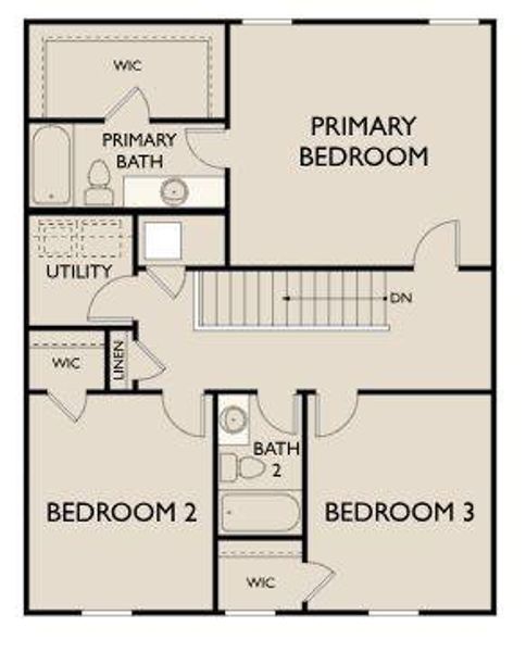 2nd Floorplan -Photo is a Rendering.  Please contact On-Site for any questions or information.