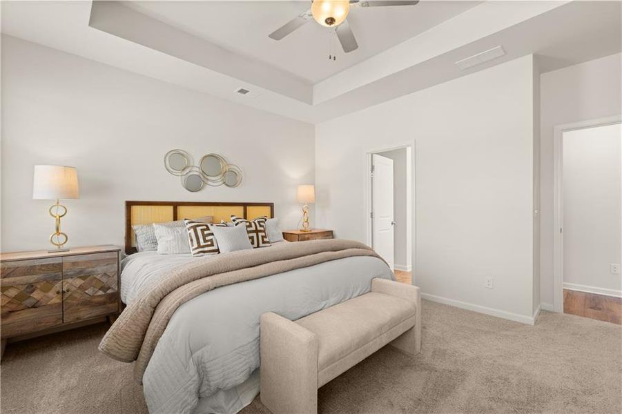 Furnished interior view inside a new home in Hillbrooke Preserve, Conyers (Image 5).