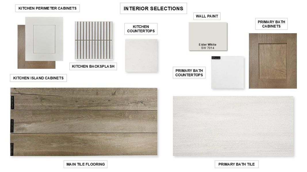 Sample of building materials used in homes in Bridgeland 50', Cypress (Image 4).