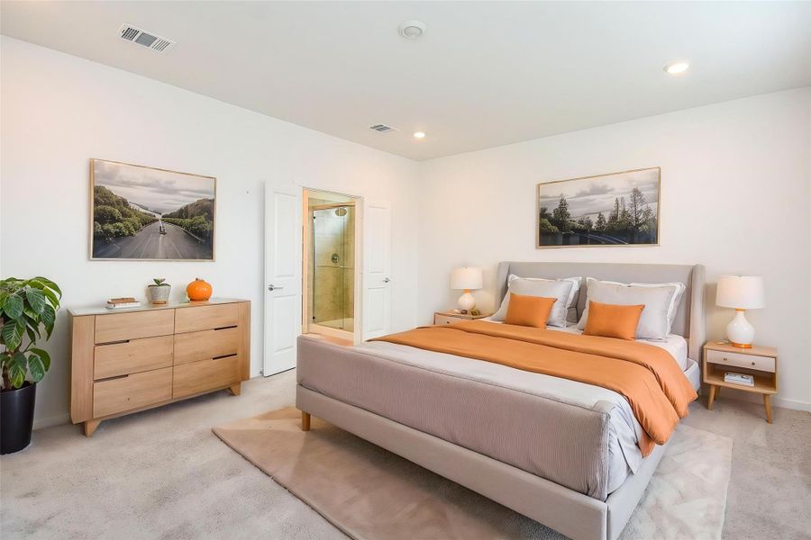 VIRTUALLY STAGED PRIMARY BEDROOM