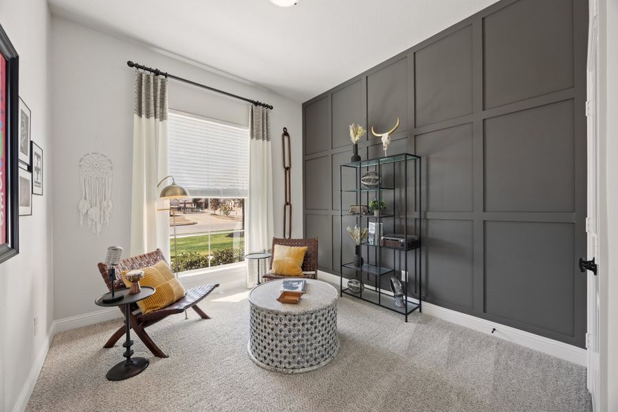 Furnished interior view inside a new home in Abe's Landing, Granbury (Image 24).
