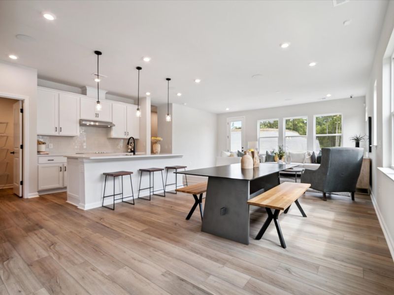 Representative furnished interior of a home built from the Stuart by Tri Pointe Homes in Millstone, Cramerton (Image 6).