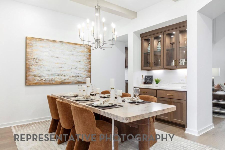 Furnished interior view inside a new home in Elyson, Katy (Image 29).