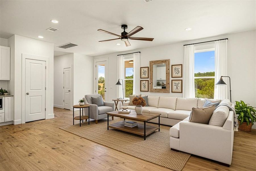 Furnished interior view inside a new home in , Bluff Dale (Image 5).