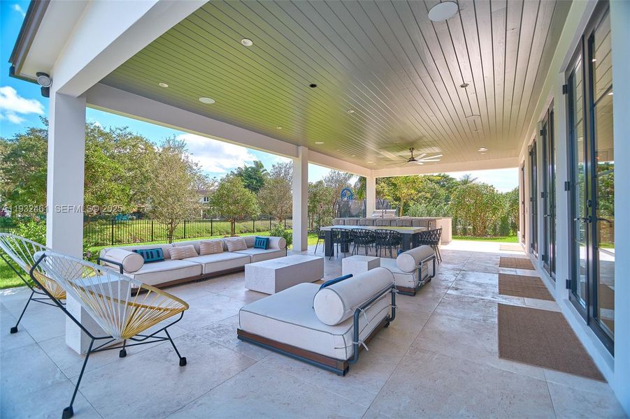 Exterior details and patio area of a home in , Pinecrest (Image 3). Exterior details and patio area of a home in , Pinecrest (Image 3).