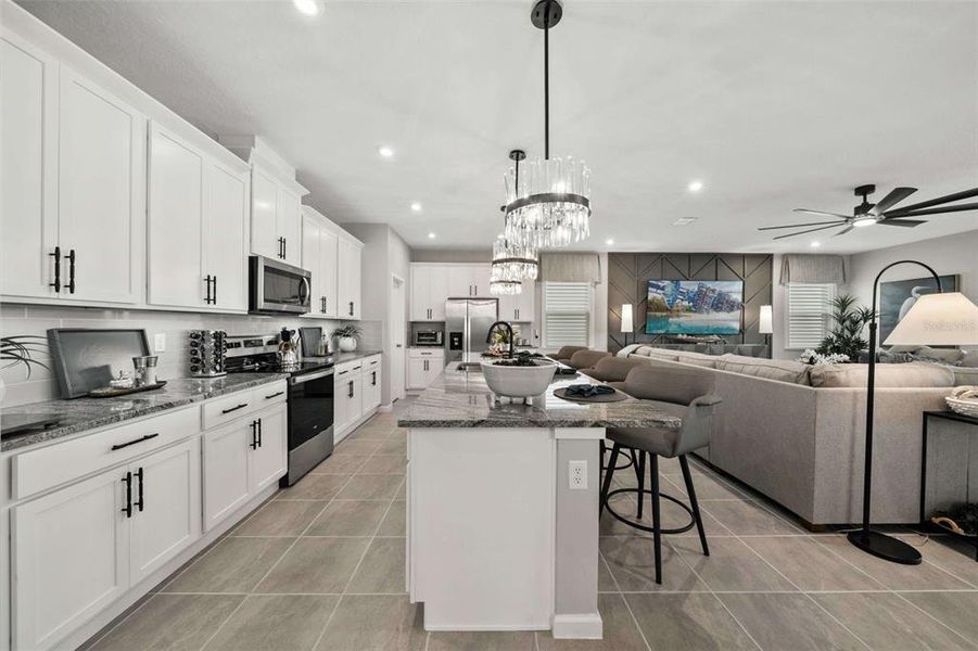 Furnished interior view inside a new home in , Kissimmee (Image 18).