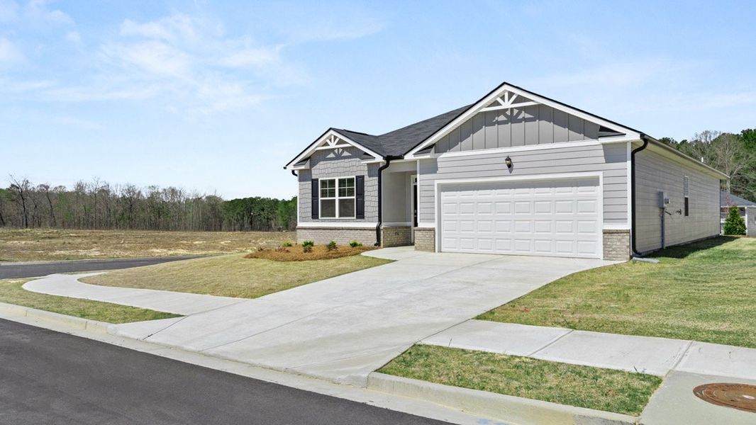 Front exterior of a new home in The Preserve at Agricultural Village, Perry, GA, highlighting curb appeal (Image 2).