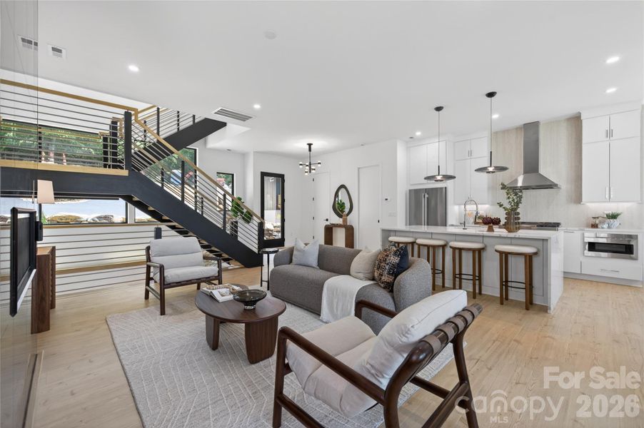 Furnished interior view inside a new home in , Norwood (Image 7).