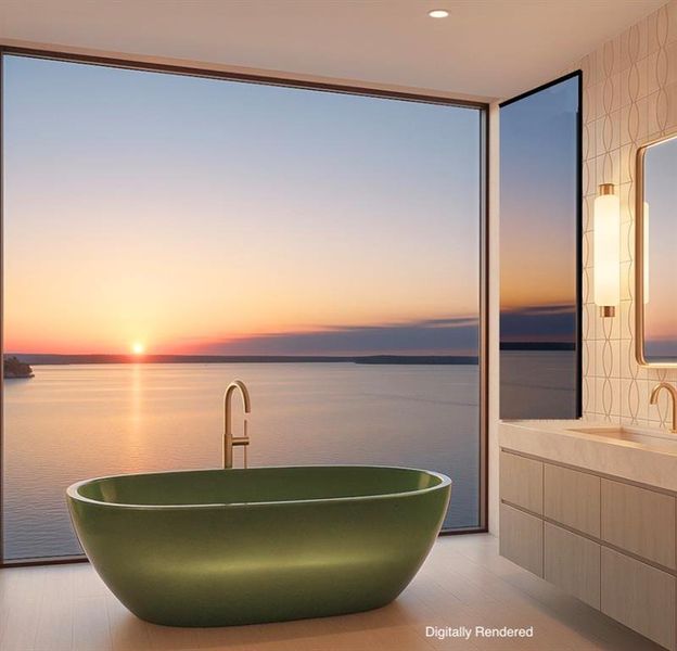 Furnished interior view inside a new home in , Fort Worth (Image 15).