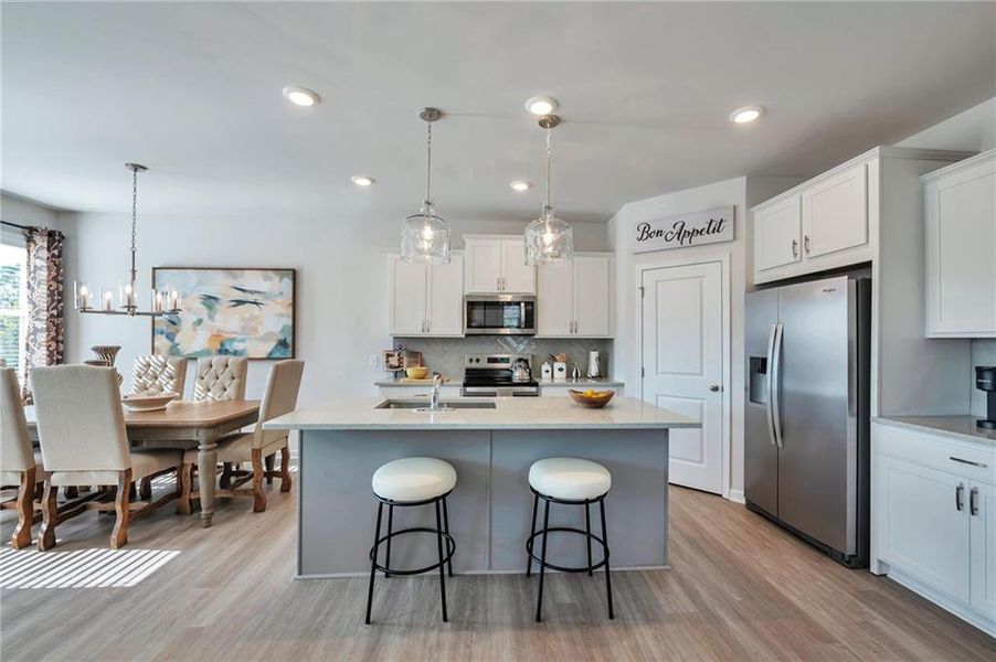 Furnished interior view inside a new home in , Calhoun (Image 13).