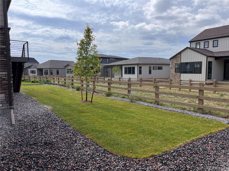 Exterior details and patio area of a home in Kitchel Lake at Serratoga Falls, Timnath (Image 20).