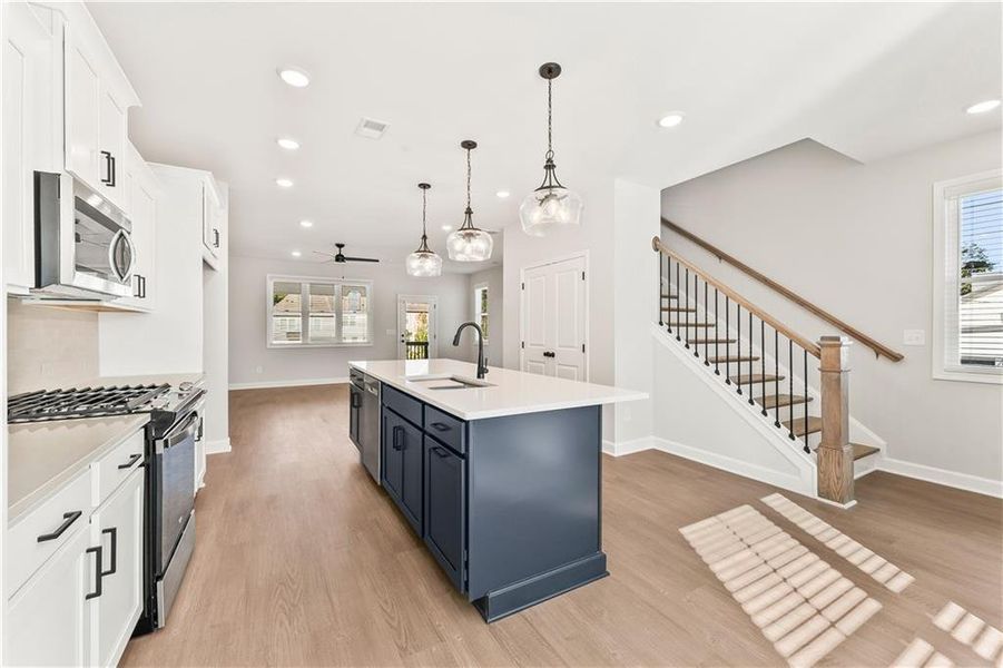 Furnished interior view inside a new home in East Park Village, Kennesaw (Image 12). Furnished interior view inside a new home in East Park Village, Kennesaw (Image 12).