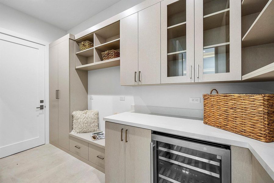 Walk thru pantry from garage to kitchen Walk thru pantry from garage to kitchen