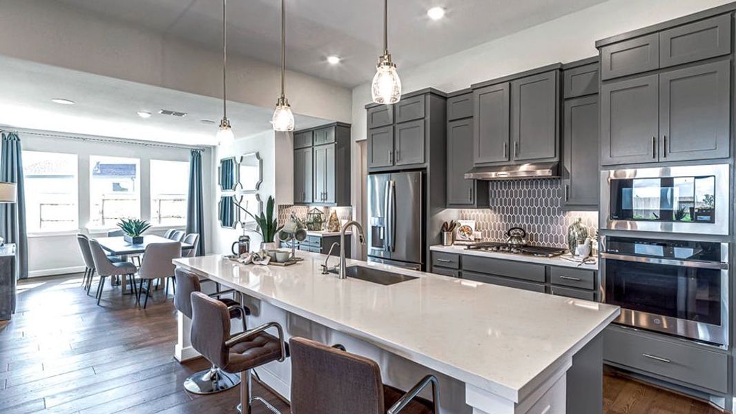 Furnished interior view inside a new home in Avalon at Cypress, Cypress (Image 5).