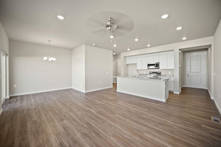 Representative unfurnished interior of a home built from the Palmer by View Homes in Aspen Meadows – Townhomes, Colorado Springs (Image 22).