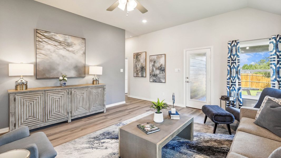 Furnished interior view inside a new home in Pebblebrook, Sherman (Image 5).