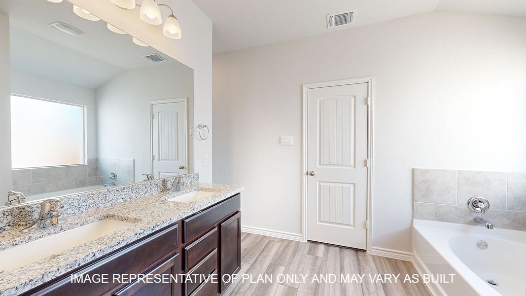 Furnished interior view inside a new home in Three Creeks - Colt Creek, Belton (Image 8).