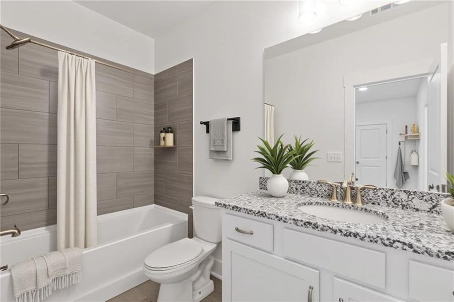 Furnished interior view inside a new home in Traditions of Braselton, Jefferson (Image 4). Furnished interior view inside a new home in Traditions of Braselton, Jefferson (Image 4).