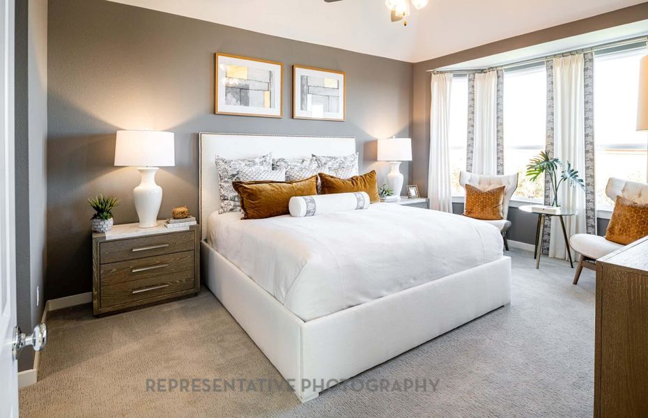 Furnished interior view inside a new home in Meridiana: 40ft. lots, Manvel (Image 5).