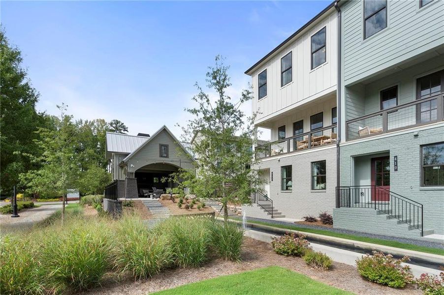 Exterior details and patio area of a home in , Alpharetta (Image 3).