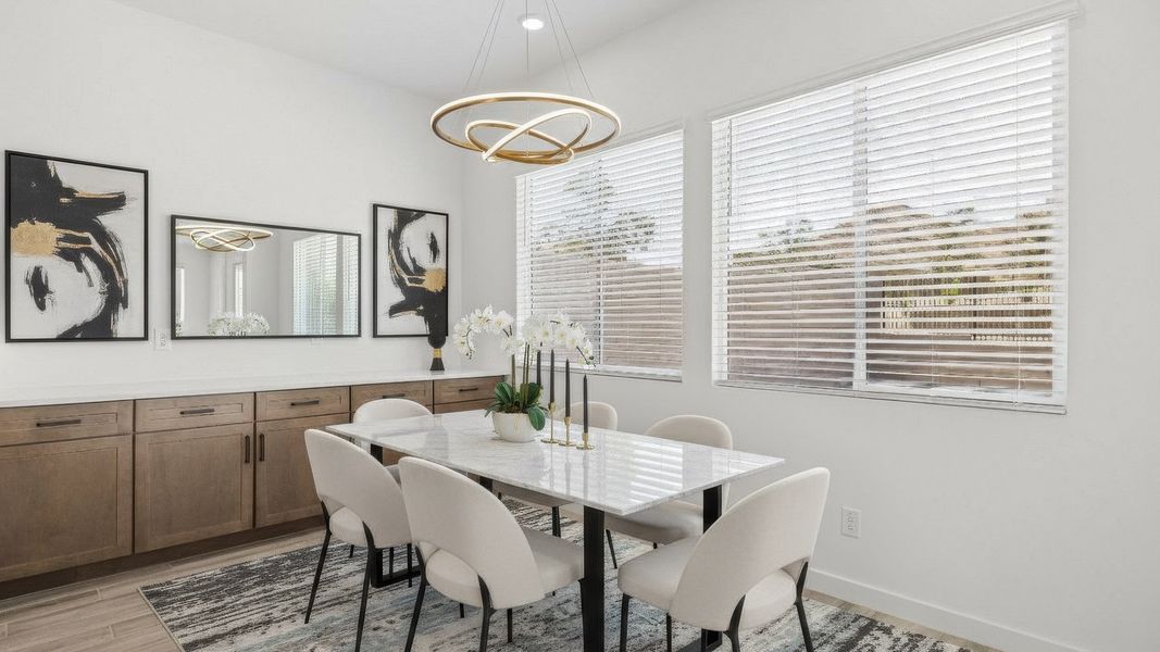 Furnished interior view inside a new home in The Ridge at Stone Butte, Phoenix (Image 6). Furnished interior view inside a new home in The Ridge at Stone Butte, Phoenix (Image 6).