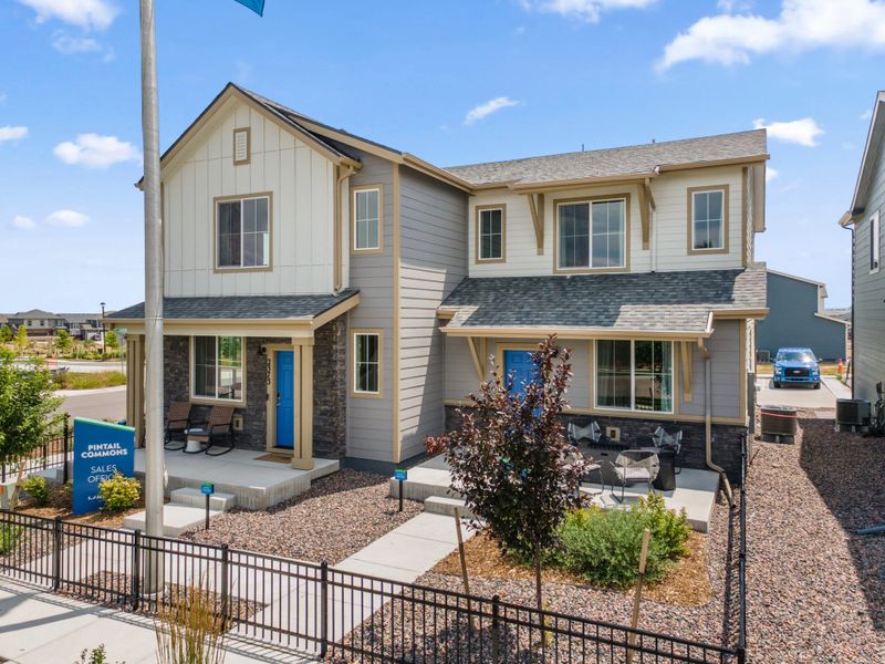 Representative exterior photo of a completed home built from the Denali by Landsea Homes in Pintail Commons at Johnstown Village, Johnstown, CO (Image 20).