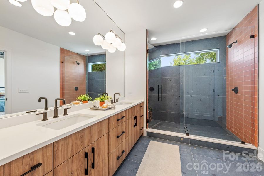 Furnished interior view inside a new home in , Charlotte (Image 19).