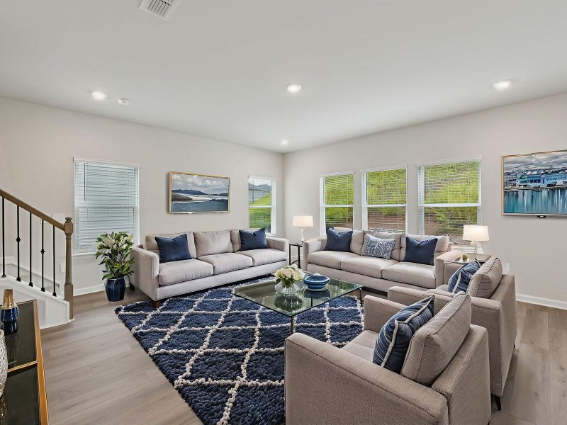 Furnished interior view inside a new home in Harmony Manor, Fairburn (Image 3).