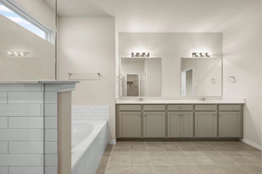 Furnished interior view inside a new home in The Cottages at Lariat, Liberty Hill (Image 32).