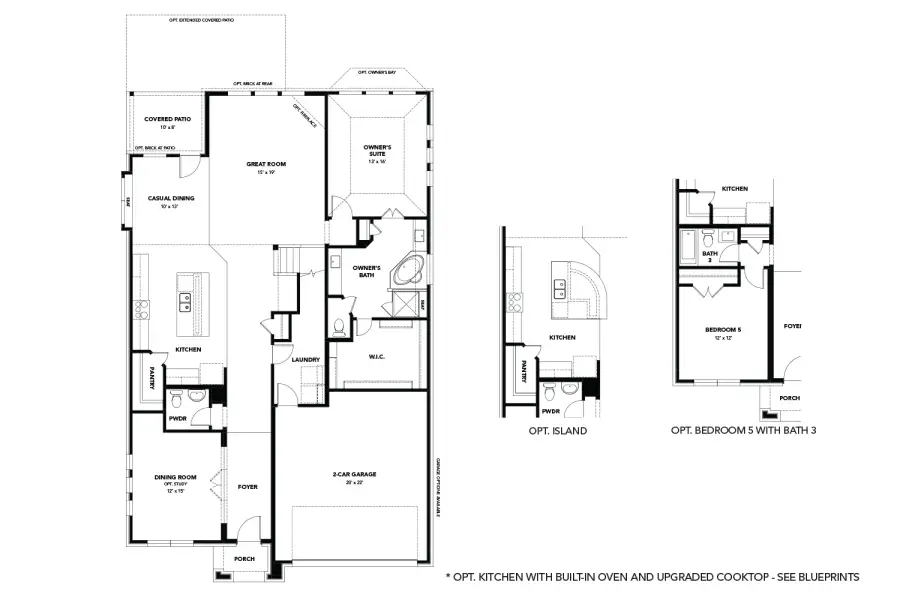 2D floor plan layout of this home in The Oaks, Red Oak, TX (Image 2). 2D floor plan layout of this home in The Oaks, Red Oak, TX (Image 2).