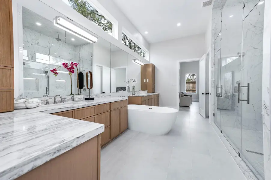 Furnished interior view inside a new home in , Houston (Image 9).