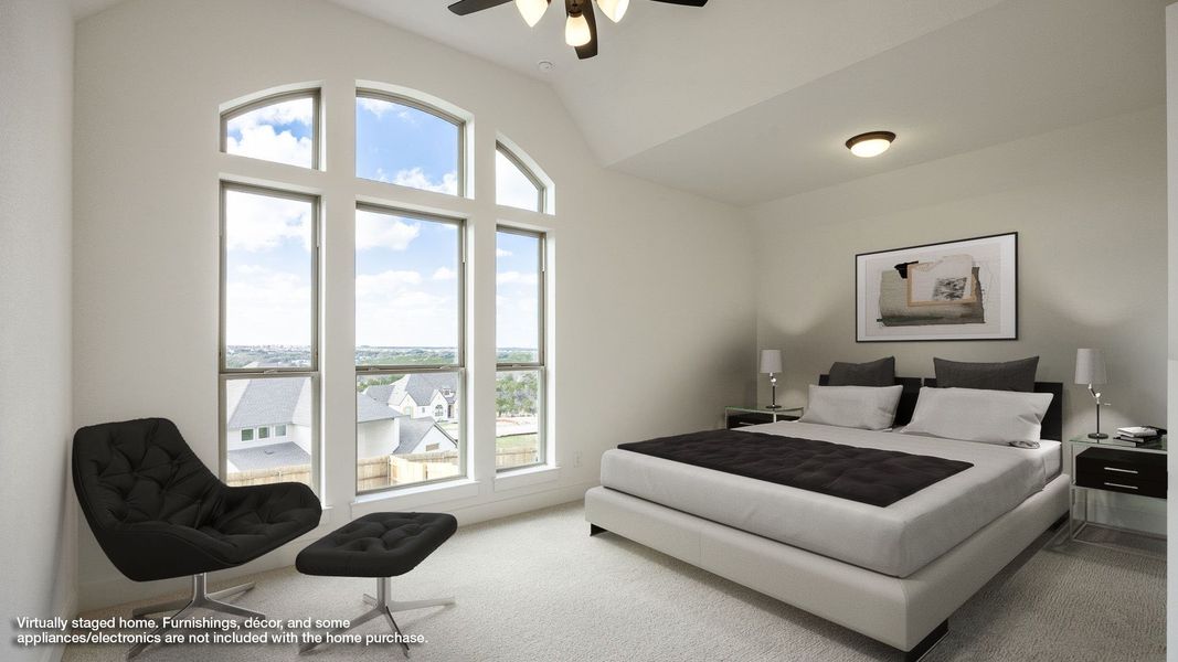 Furnished interior view inside a new home in Palmera Ridge 60', Leander (Image 5).