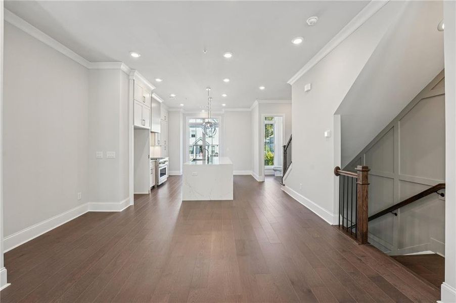 Spacious, unfurnished interior of a new home in Towns on Thompson, Alpharetta (Image 23).