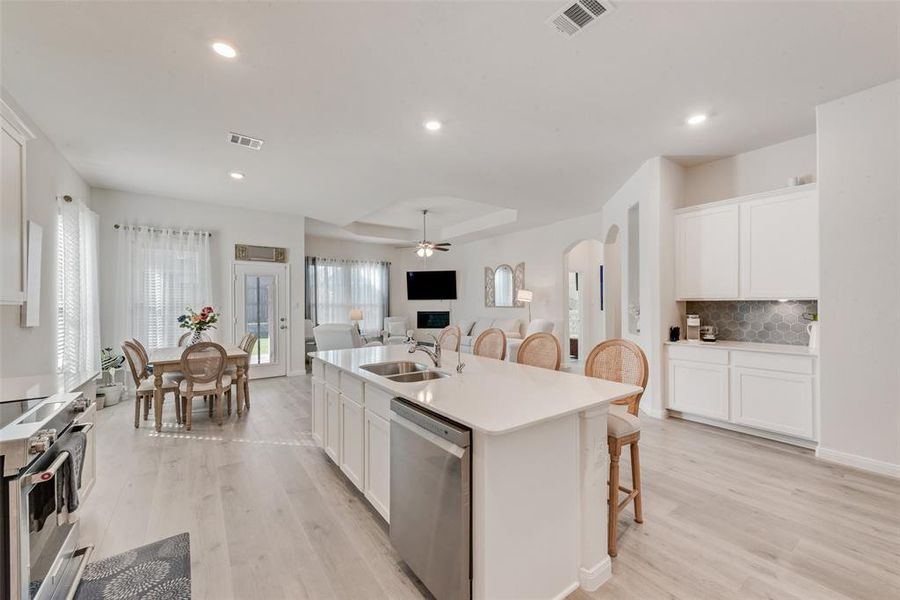 Furnished interior view inside a new home in , Aubrey (Image 15).
