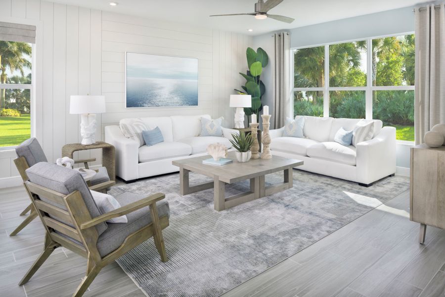 Representative furnished interior of a home built from the Salina by Mattamy Homes in Avila, Jensen Beach (Image 8).